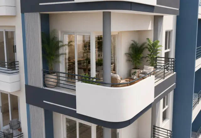 Vivre dedans comme dehors : 1 chambre, balcon XXL